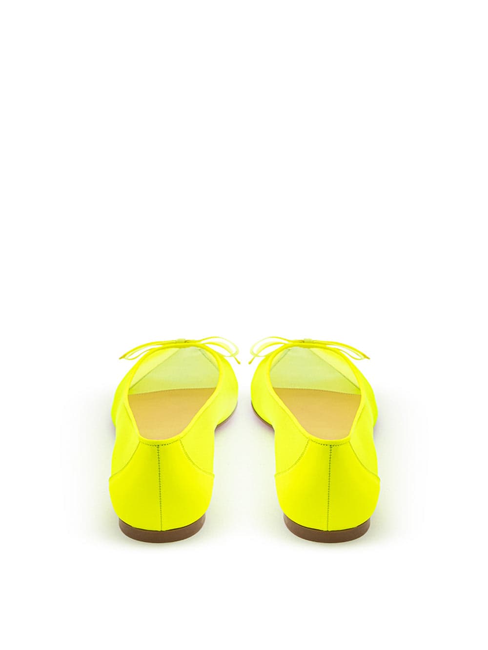 Christian Louboutin Ballerina a Punta in Mesh Giallo Fluo da donna in Ballerine Drestige - Casamassima, commercioVirtuoso.it