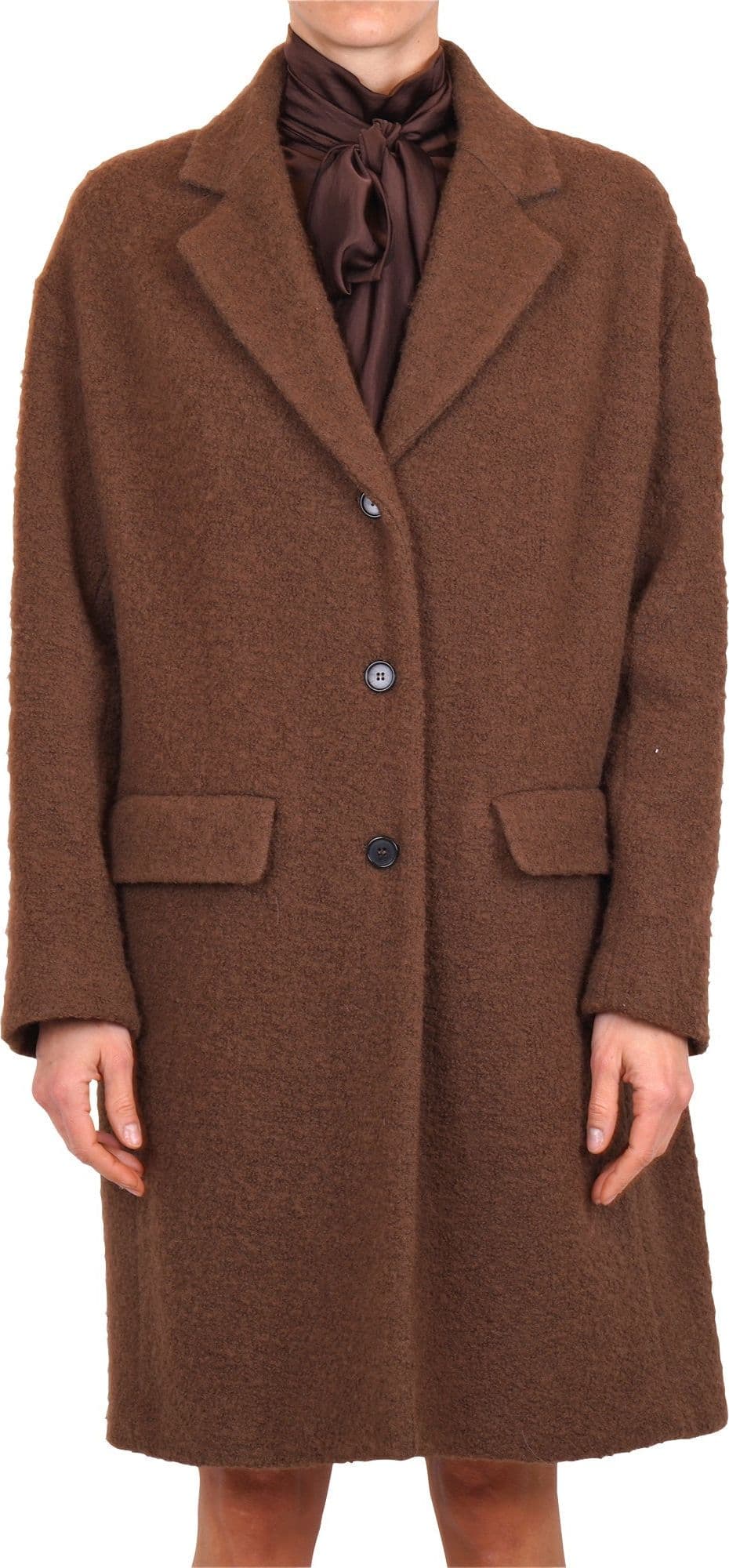 JUCCA Jucca - Cappotto - 461671 - Nocciola da donna in Cappotti Drestige - Casamassima, commercioVirtuoso.it