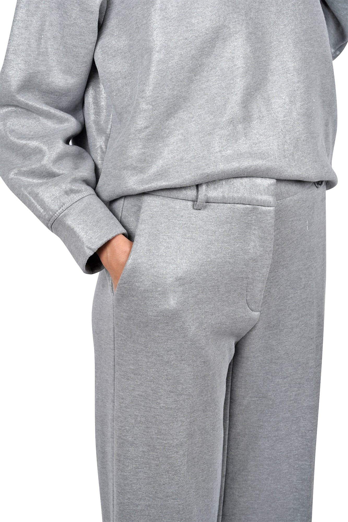 OTTOD'AME Ottod'ame - Pantalone - 461355 - Argento da donna in Pantaloni Drestige - Casamassima, commercioVirtuoso.it
