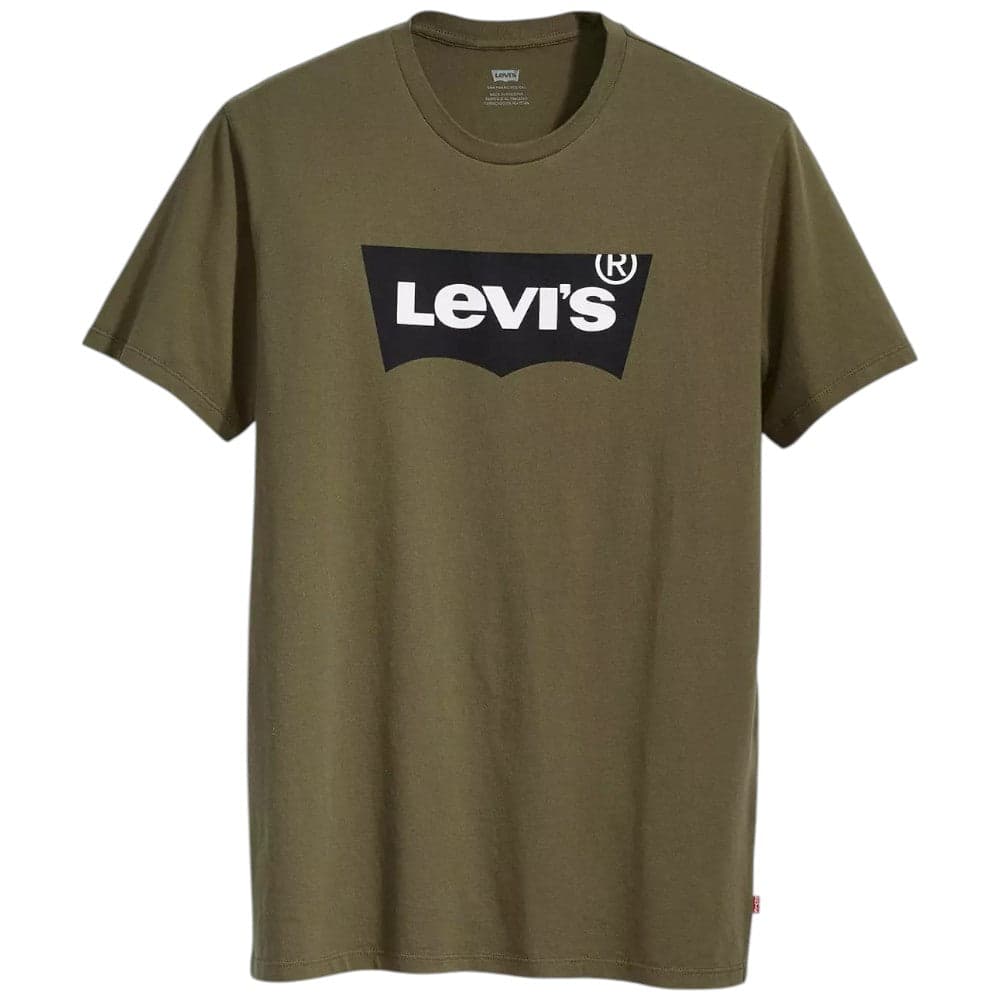 Levi's t-shirt verde logo grande classico 224890153