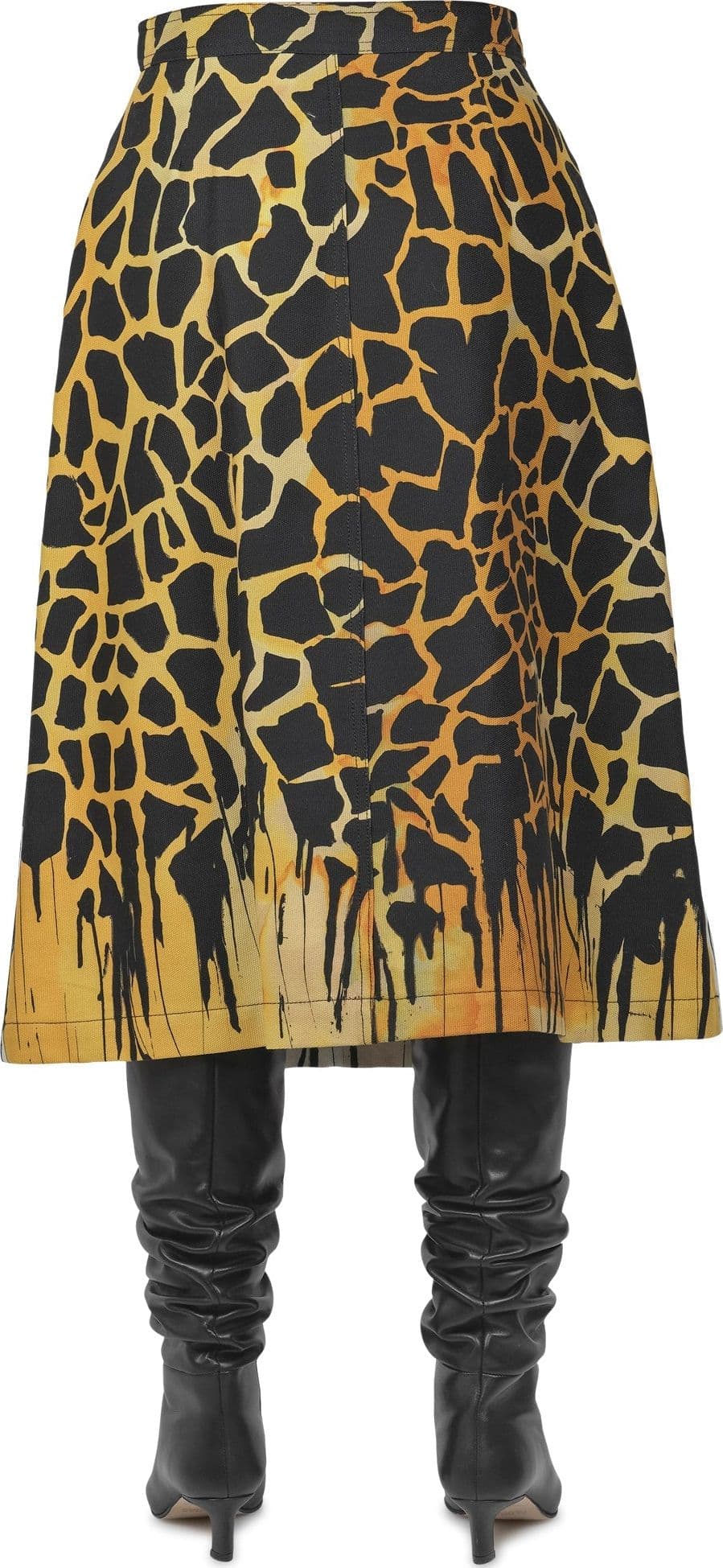 MALIPARMI Maliparmi - Gonna - 460725 - Nero/Giallo da donna in Pantaloni Drestige - Casamassima, commercioVirtuoso.it