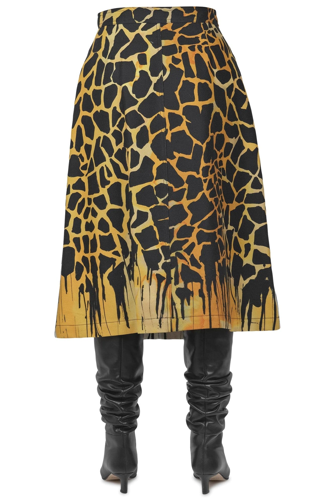 MALIPARMI Maliparmi - Gonna - 460725 - Nero/Giallo da donna in Pantaloni Drestige - Casamassima, commercioVirtuoso.it