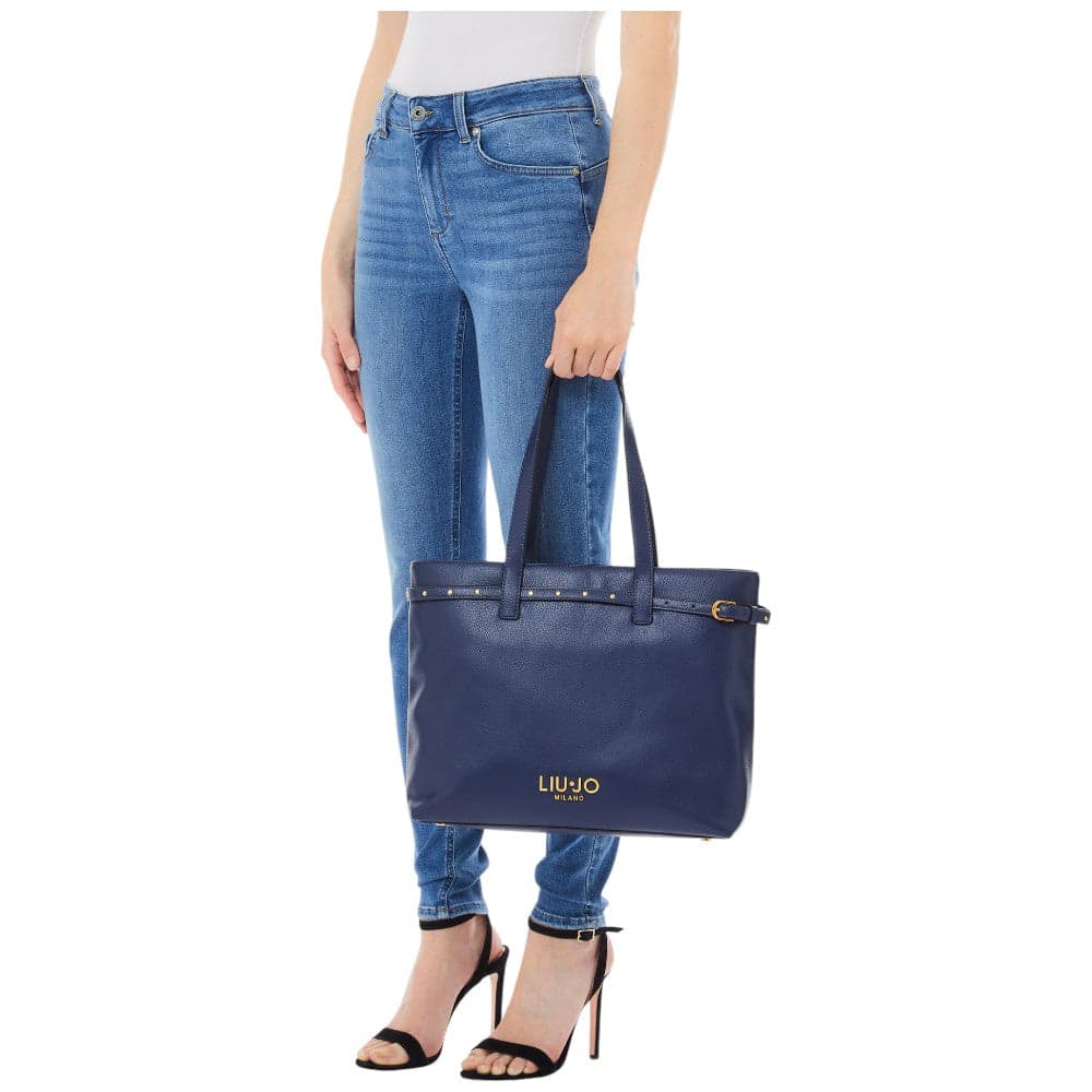 Liu Jo borsa tote blu linea Evrim AA5135E0033 Borse Liu Jo