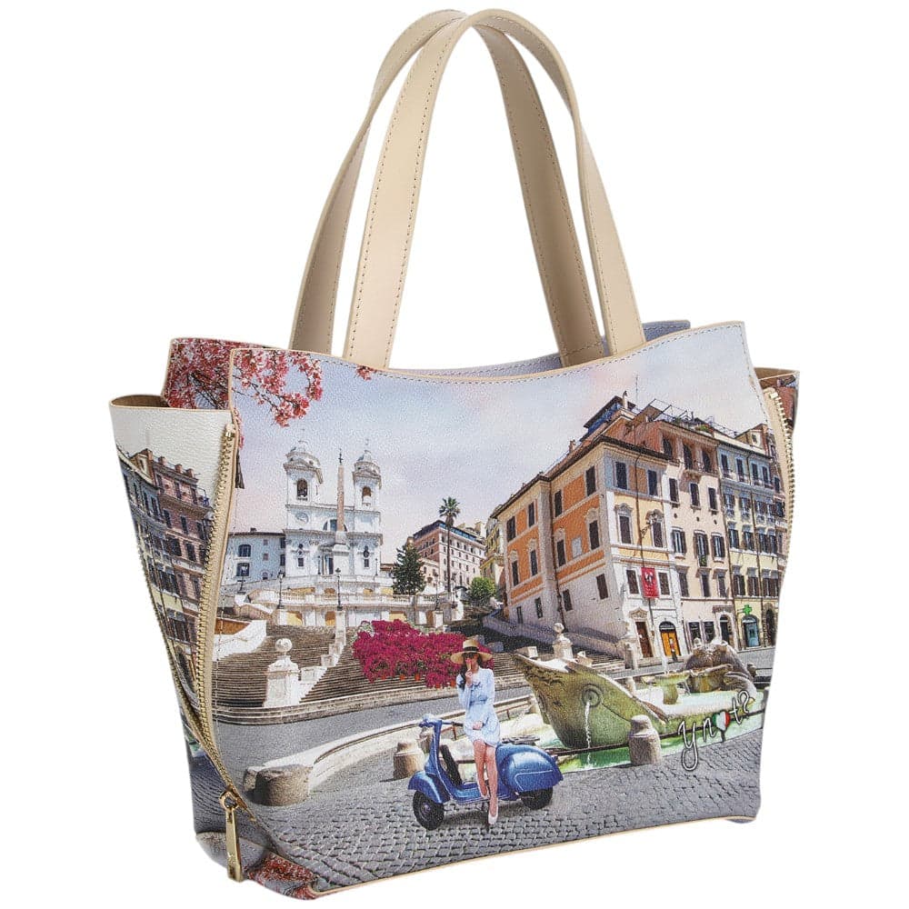 YNot borsa tote medium con tracolla stampa Vacanza Romana YES710S5 Borse YNot