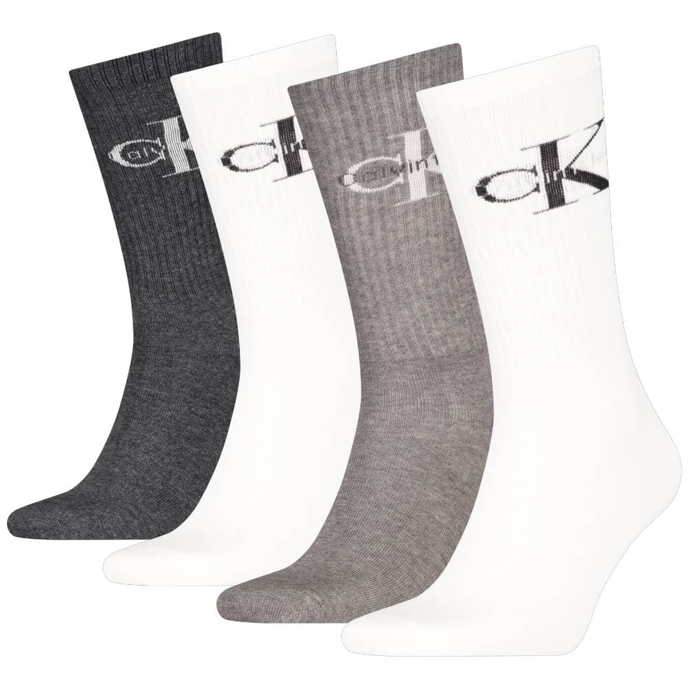 Calvin Klein uomo pack 4 calze grigio bianco 701235982002801 in Calze Prodotti di Classe - Nocera Superiore, commercioVirtuoso.it