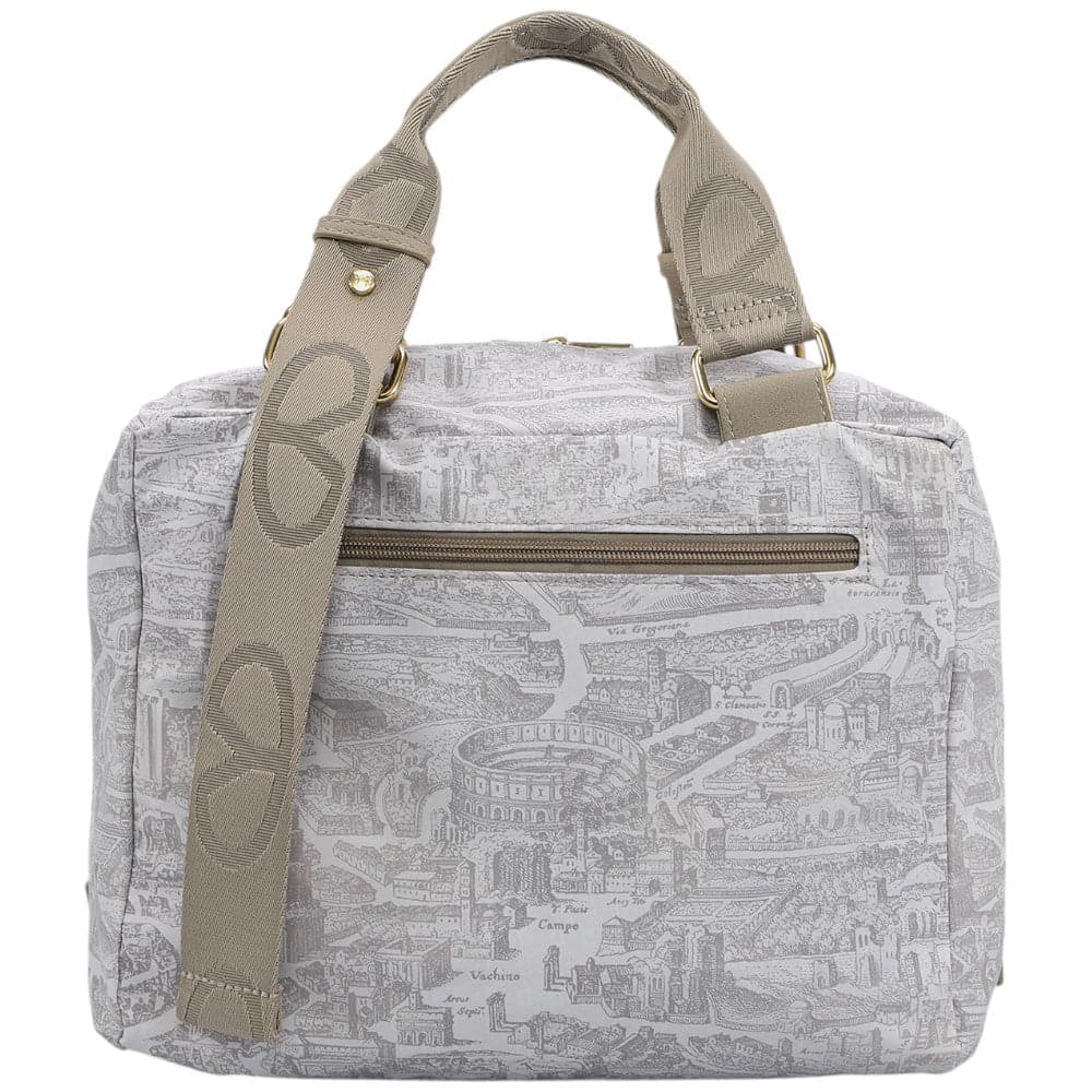 YNot borsa Boston bag small latte linea GUM stampa Roma GUM009S5 Borse YNot