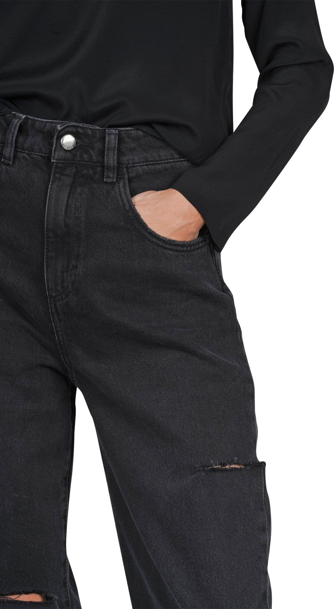 ICON DENIM Icon Denim - Jeans - 460538 - Nero da donna in Pantaloni sportivi Drestige - Casamassima, commercioVirtuoso.it