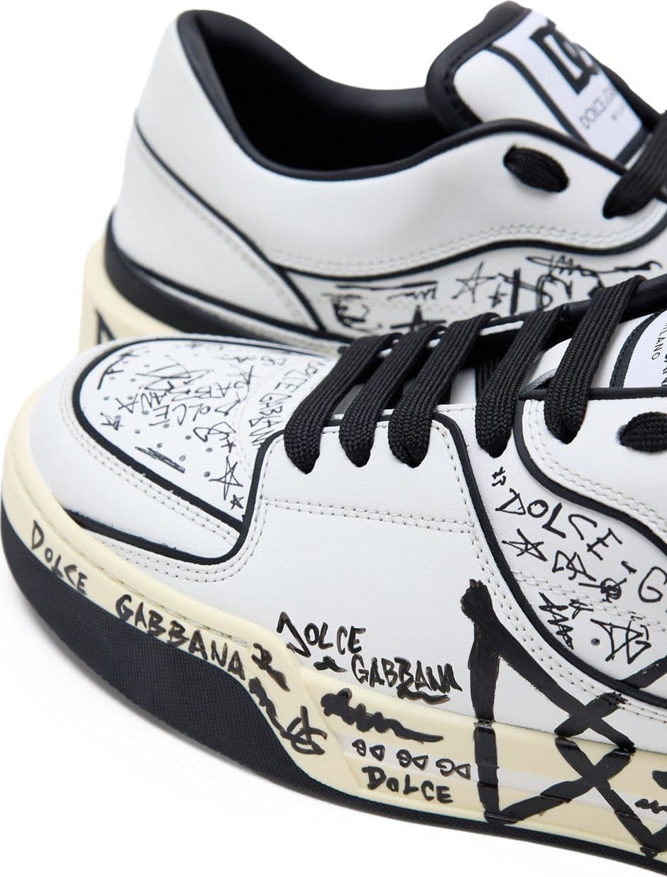 Dolce &amp; Gabbana Sneakers in Nappa con Stampa Graffiti da uomo in Sneaker casual Drestige - Casamassima, commercioVirtuoso.it