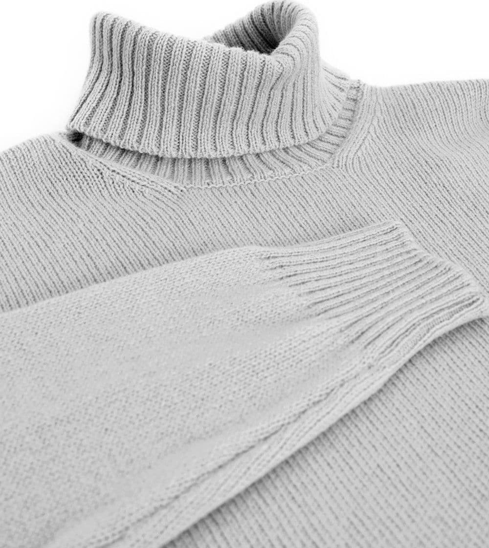 Gran Sasso Maglione Dolcevita in Lana Grigio da uomo in Maglioni Drestige - Casamassima, commercioVirtuoso.it