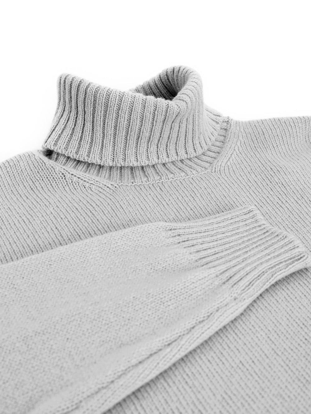 Gran Sasso Maglione Dolcevita in Lana Grigio da uomo in Maglioni Drestige - Casamassima, commercioVirtuoso.it