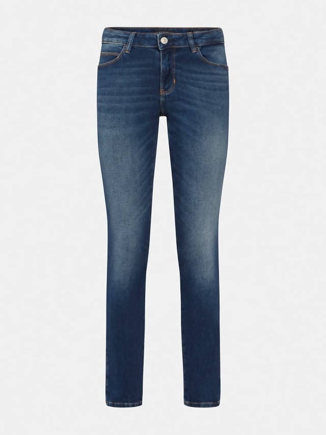 Guess Jeans Donna Slim In Cotone Stretch A Vita Bassa Jeans Con Fondo Stretto Modello A 5 Tasche Con Chiusura A Cerniera in Jeans Euforia - Bronte, commercioVirtuoso.it