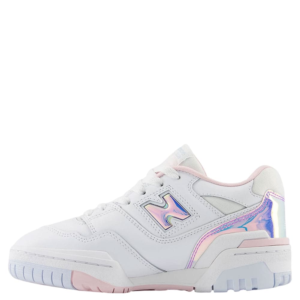 NEW BALANCE Sneakers Donna art. GSB550HW in pelle White Pink Irid in prodotto Bilello Shop - San Giovanni in Fiore, commercioVirtuoso.it