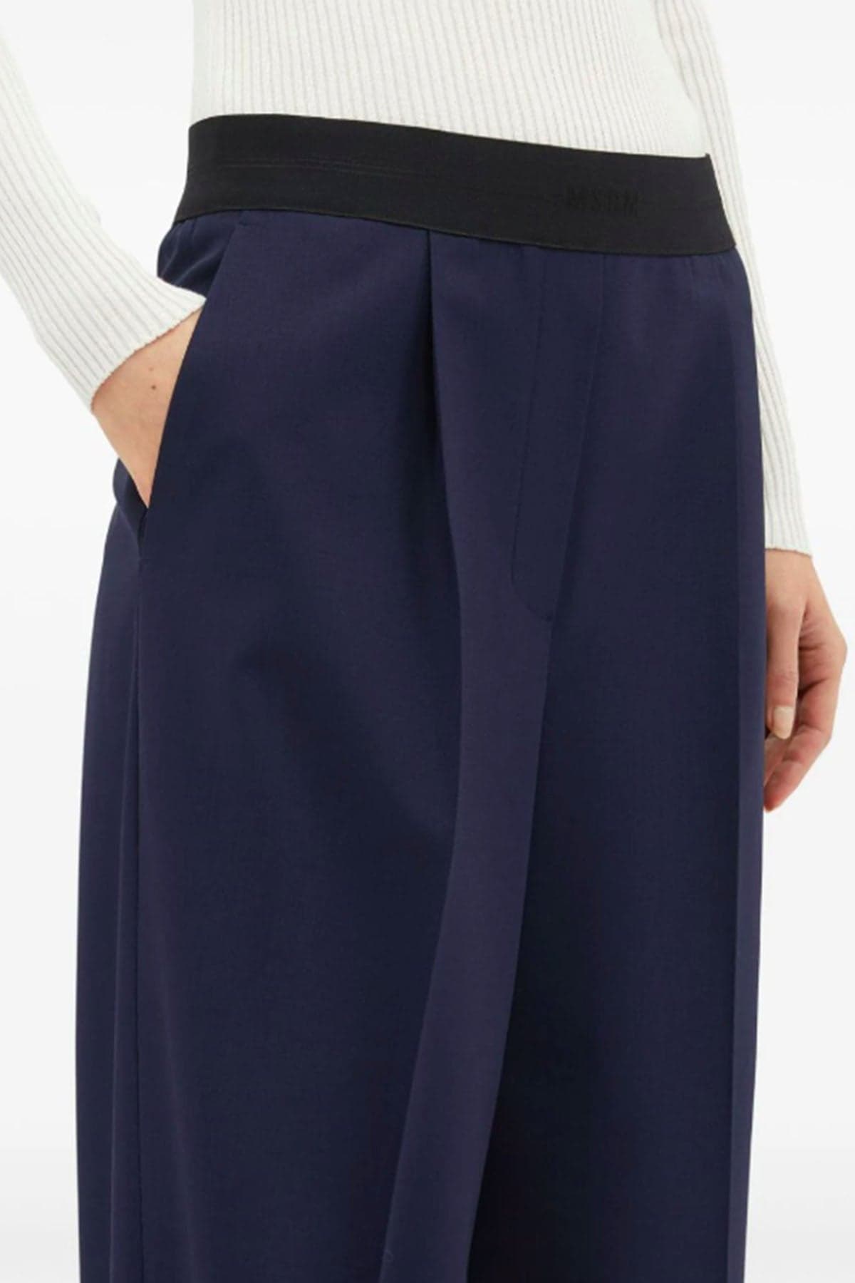 MSGM Pantaloni Blu da donna in Pantaloni Drestige - Casamassima, commercioVirtuoso.it