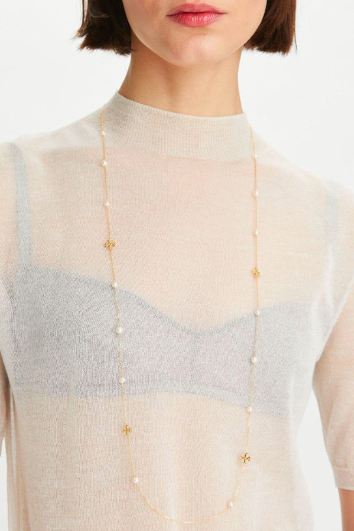 Tory Burch Bijoux Gold pearl da donna in Collane Drestige - Casamassima, commercioVirtuoso.it