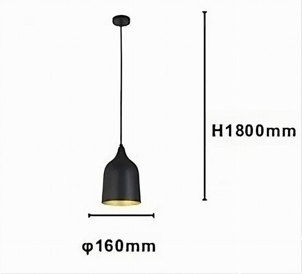 LAMPADARIO A SOSPENSIONE E27 FERRO PARALUME MODERNO CONTEMPORANEO CAMPANA NERO ORO 33290 in Lampade a sospensione Trade Shop italia - Napoli, commercioVirtuoso.it