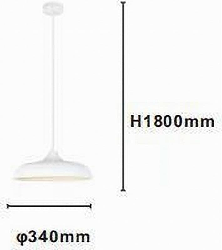 LAMPADARIO A SOSPENSIONE MODERNO CONTEMPORANEO E27 PARALUME FERRO CUPOLA BIANCO 33344 in Lampade a sospensione Trade Shop italia - Napoli, commercioVirtuoso.it