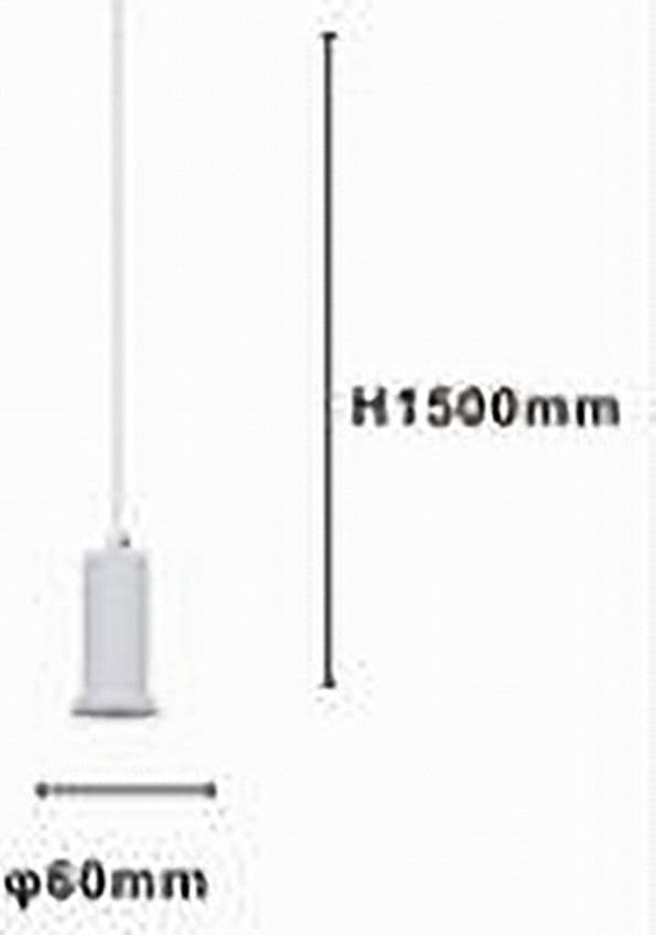 LAMPADARIO A SOSPENSIONE MODERNA CONTEMPORANEO BIANCO PORTALAMPADA PENDENTE E27 33832 in Lampade a sospensione Trade Shop italia - Napoli, commercioVirtuoso.it