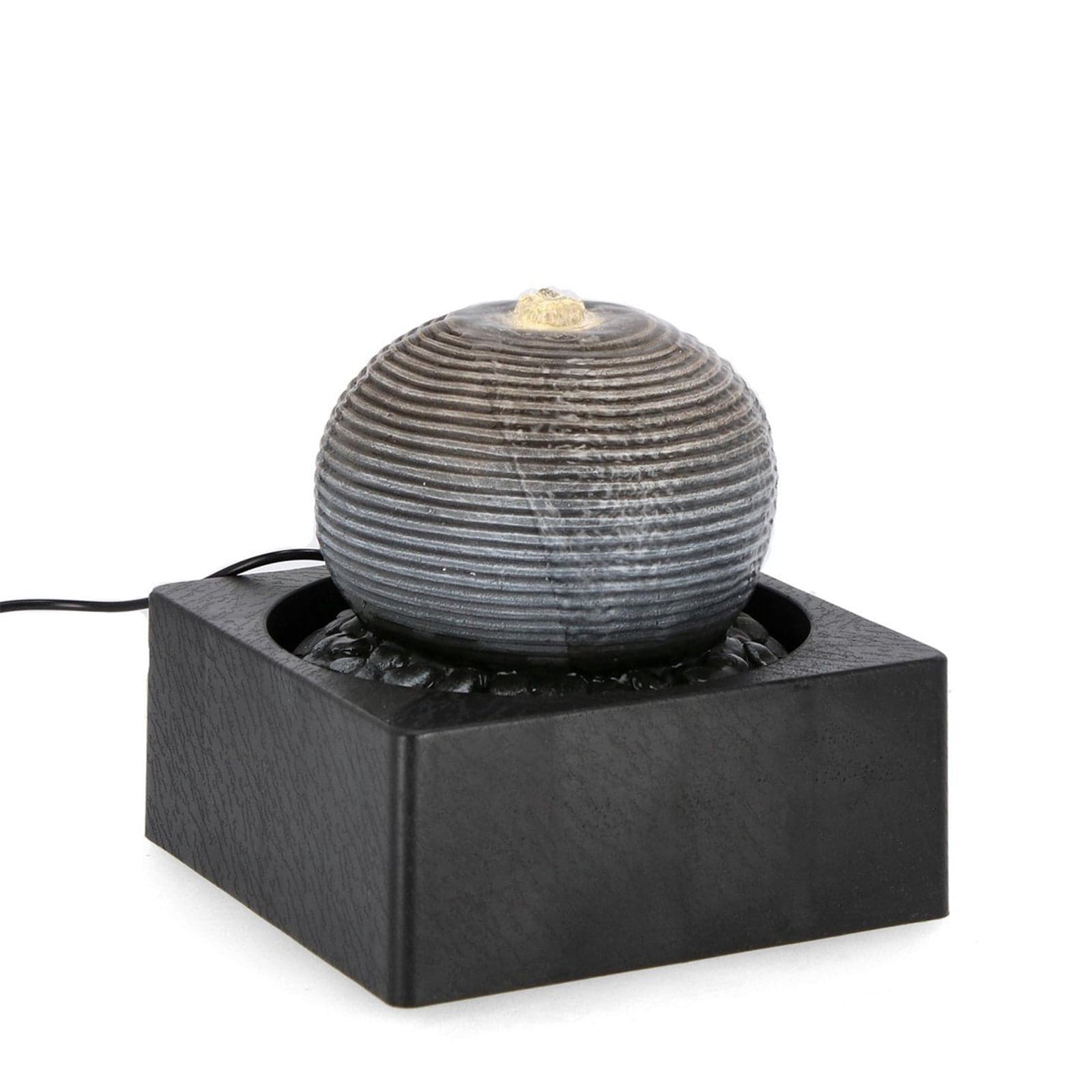 Statuetta "Fontana" Quiet con led, in poliresina e plastica, decorazione per interno - 22
