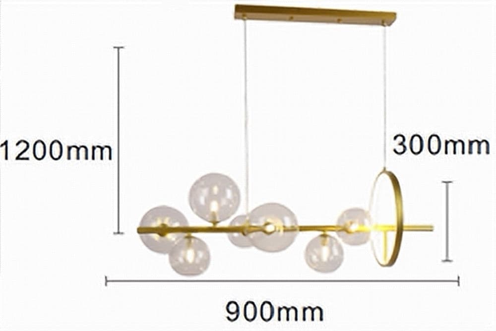 LAMPADARIO MODERNO A SOSPENSIONE ORO 7 SFERE G9 BOLLE IN VETRO CON CERCHIO 71683 in Lampade a sospensione Trade Shop italia - Napoli, commercioVirtuoso.it