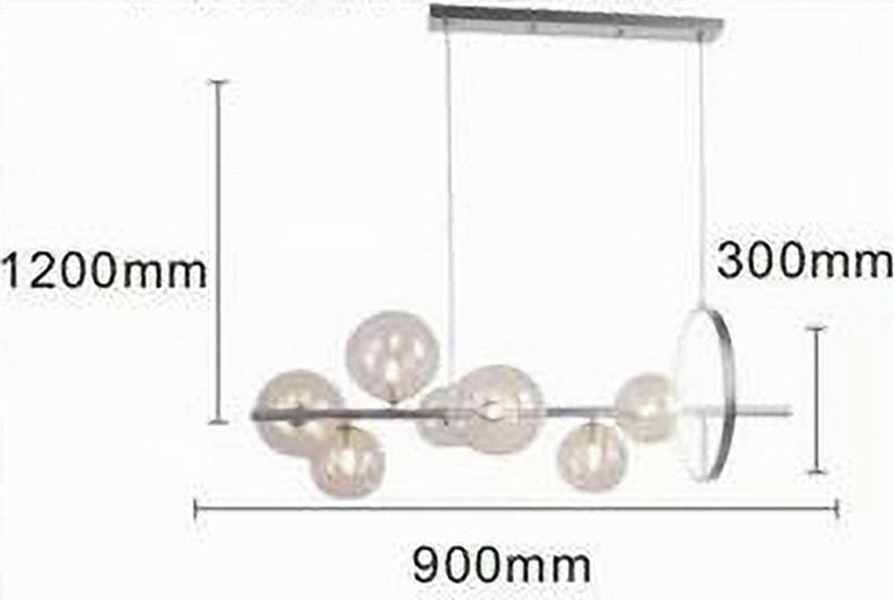 LAMPADARIO MODERNO A SOSPENSIONE ARGENTO 7 SFERE G9 BOLLE IN VETRO CON CERCHIO 71690 in Lampade a sospensione Trade Shop italia - Napoli, commercioVirtuoso.it
