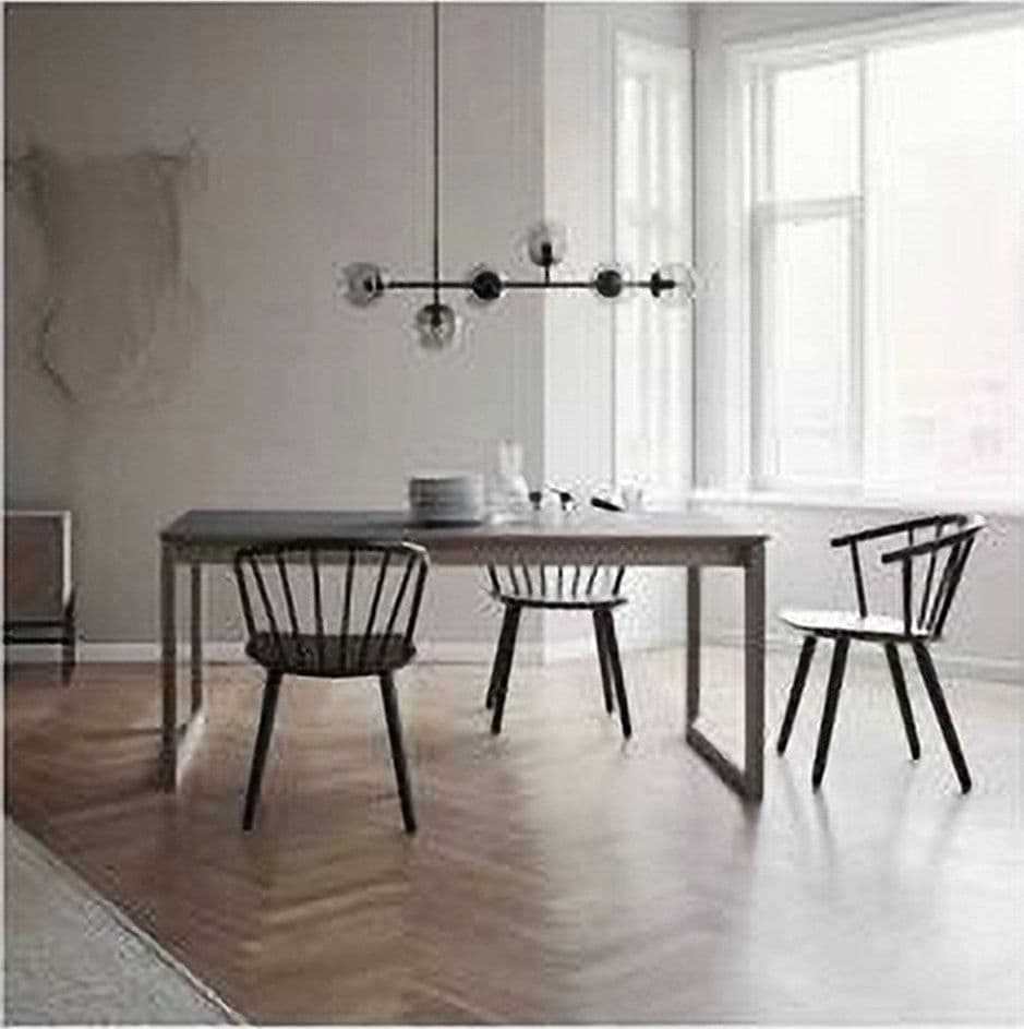 LAMPADARIO SOSPENSIONE 6 SFERE ATTACCO E27 IN VETRO LAMPADA IN METALLO NERO 71669 in Lampade a sospensione Trade Shop italia - Napoli, commercioVirtuoso.it