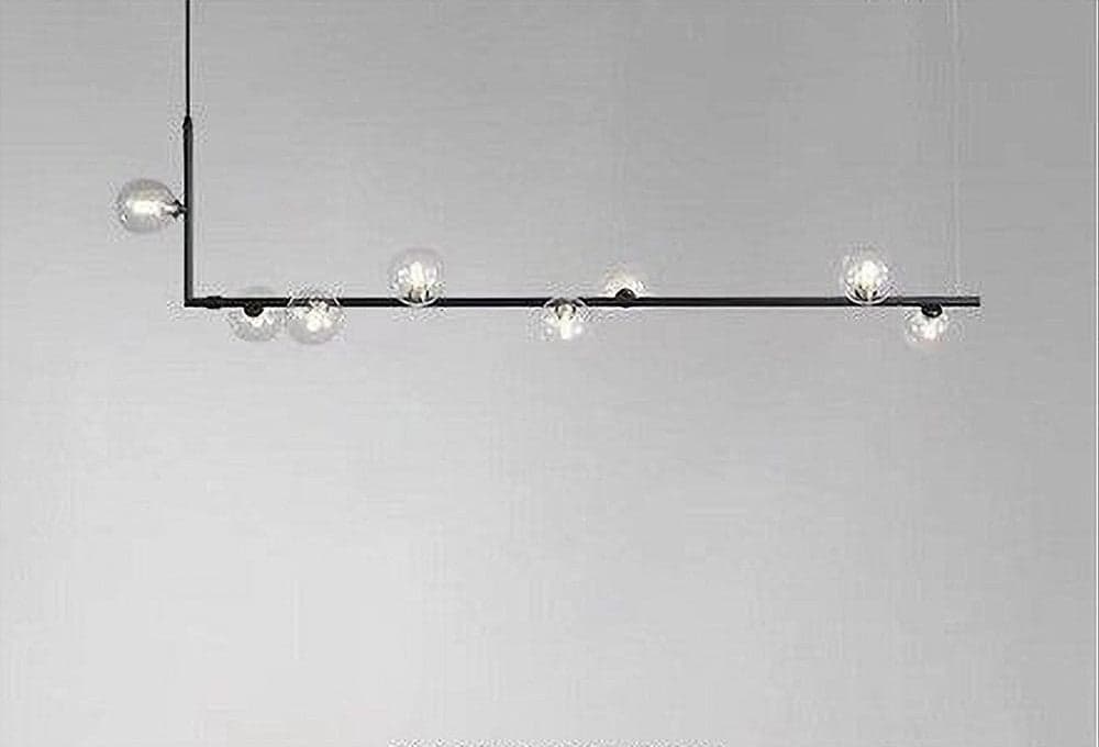 LAMPADARIO 8 SFERE G9 IN VETRO DA SOFFITTO IN METALLO NERO DESIGN MODERNO 71621 in Lampade a sospensione Trade Shop italia - Napoli, commercioVirtuoso.it