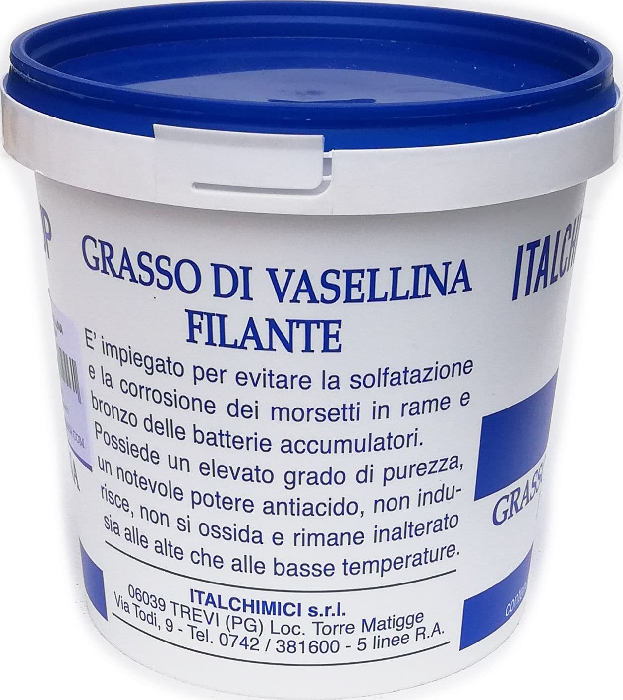 Italchimici 750ml grasso bianco di vasellina filante in Lubrificanti Aloiserw.com - Altomonte, commercioVirtuoso.it