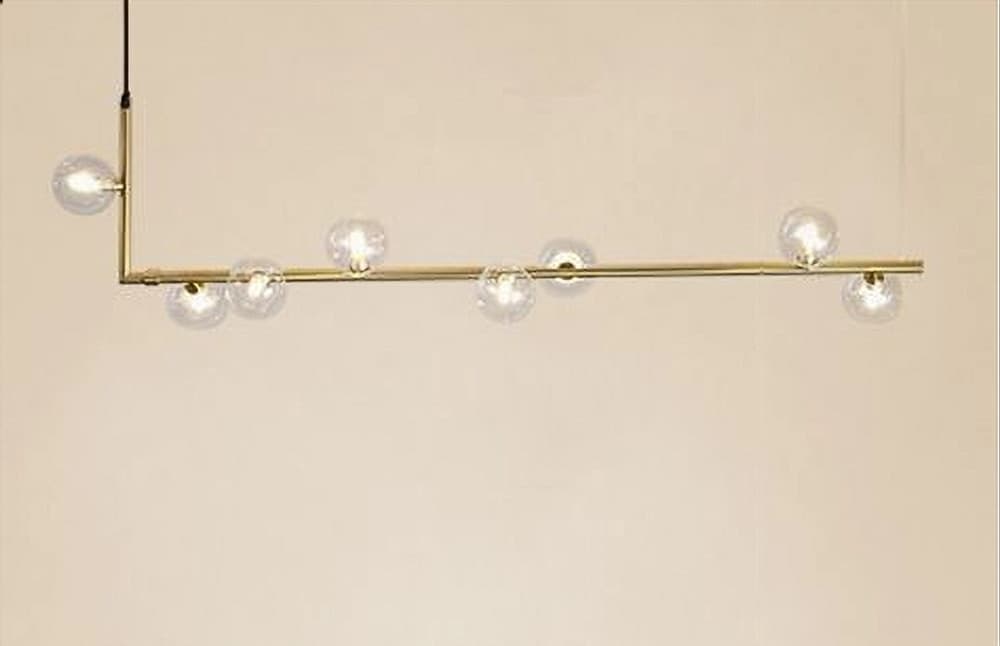 LAMPADARIO 8 SFERE G9 IN VETRO DA SOFFITTO IN METALLO ORO DESIGN MODERNO 71638 in Lampade a sospensione Trade Shop italia - Napoli, commercioVirtuoso.it