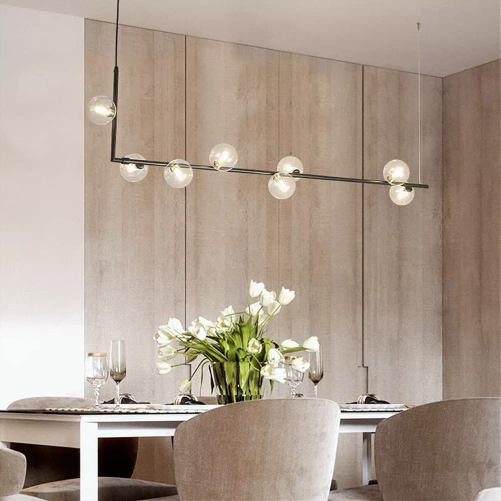 LAMPADARIO 8 SFERE G9 IN VETRO DA SOFFITTO IN METALLO ORO DESIGN MODERNO 71638 in Lampade a sospensione Trade Shop italia - Napoli, commercioVirtuoso.it