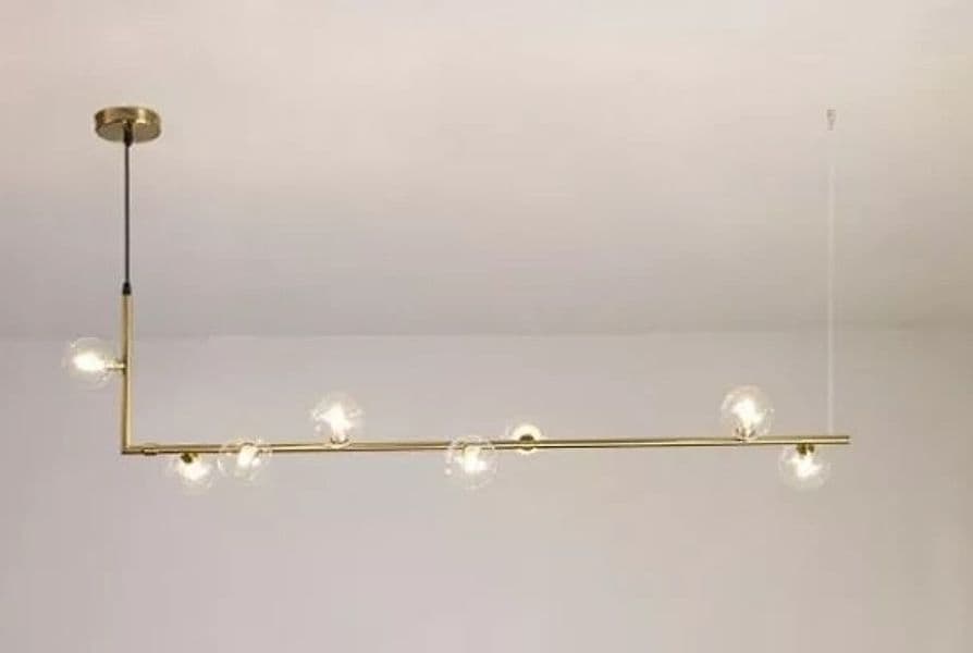 LAMPADARIO 8 SFERE G9 IN VETRO DA SOFFITTO IN METALLO ORO DESIGN MODERNO 71638 in Lampade a sospensione Trade Shop italia - Napoli, commercioVirtuoso.it