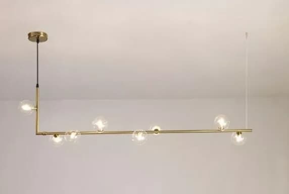 LAMPADARIO 8 SFERE G9 IN VETRO DA SOFFITTO IN METALLO ORO DESIGN MODERNO 71638 in Lampade a sospensione Trade Shop italia - Napoli, commercioVirtuoso.it