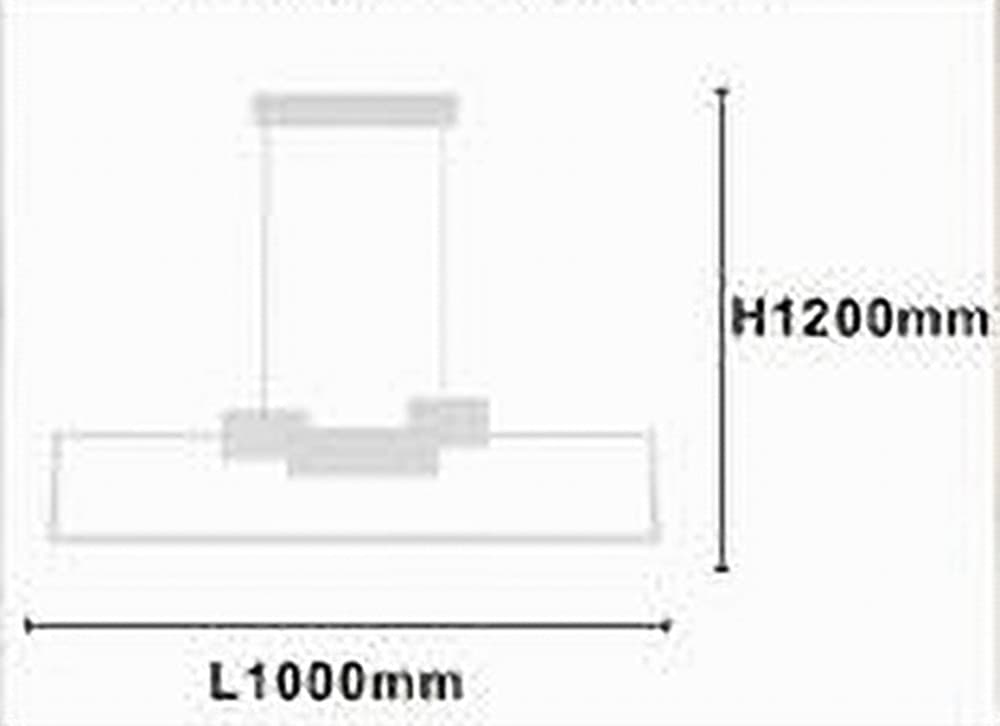 LAMPADARIO A SOSPENSIONE LED 42W RETTANGOLARE DESIGN MODERNO BIANCO LUCE FREDDA 71578 in Lampade a sospensione Trade Shop italia - Napoli, commercioVirtuoso.it