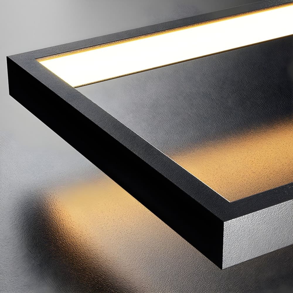 LAMPADARIO A SOSPENSIONE LED 36W RETTANGOLARE CON TELECOMANDO DESIGN MODERNO NERO 71585 in Lampade a sospensione Trade Shop italia - Napoli, commercioVirtuoso.it