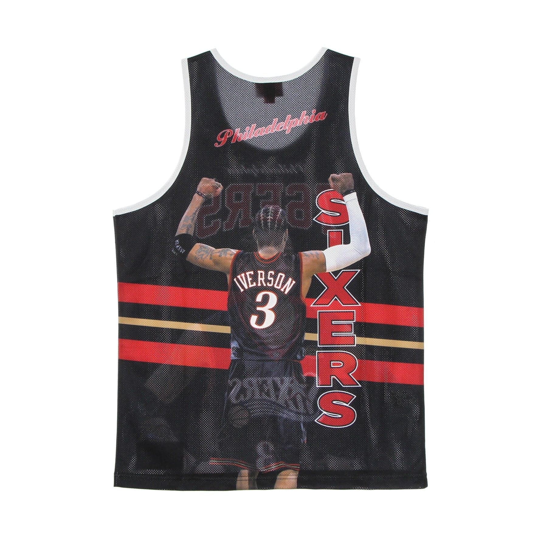 MITCHELL &amp; NESS Canotta Tipo Basket Uomo Nba Behind the Back Tank Allen Iverson Hardwood Classics Phi76e Black da uomo in Palle da Basket Drestige - Casamassima, commercioVirtuoso.it