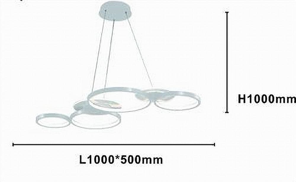 LAMPADARIO A SOSPENSIONE LED BIANCO 62W 6 ANELLI LUMINOSI MODERNO LUCE 6500K 71408 in Lampade a sospensione Trade Shop italia - Napoli, commercioVirtuoso.it