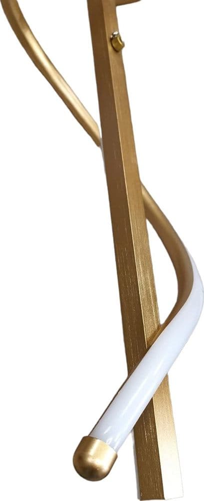LAMPADARIO A SOSPENSIONE LED 65W ORO SPIRALE ONDULATO LUCE 4000K VORTICE ORIZZONTALE 32446 in Lampade a sospensione Trade Shop italia - Napoli, commercioVirtuoso.it