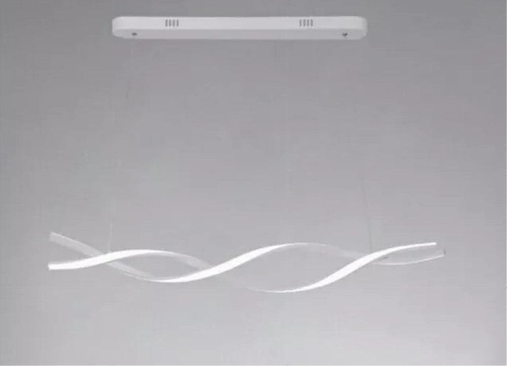 LAMPADARIO LED A SOSPENSIONE 48W BIANCO SPIRALE ONDULATO VORTICE INTRECCIATO LUCE 6500K 32491 in Lampade a sospensione Trade Shop italia - Napoli, commercioVirtuoso.it