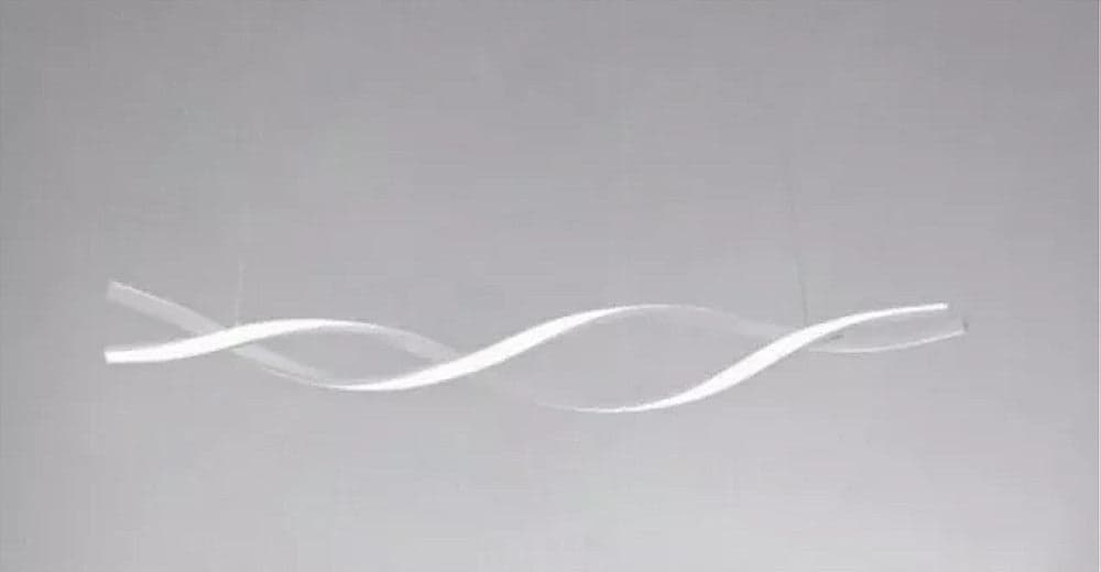 LAMPADARIO LED A SOSPENSIONE 48W BIANCO SPIRALE ONDULATO VORTICE INTRECCIATO LUCE 6500K 32491 in Lampade a sospensione Trade Shop italia - Napoli, commercioVirtuoso.it