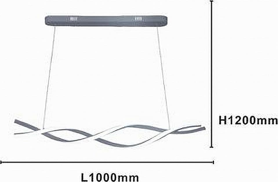 LAMPADARIO LED SOSPENSIONE 48W ARGENTO SPIRALE ONDULATO VORTICE INTRECCIATO LUCE 4000K 32521 in Lampade a sospensione Trade Shop italia - Napoli, commercioVirtuoso.it