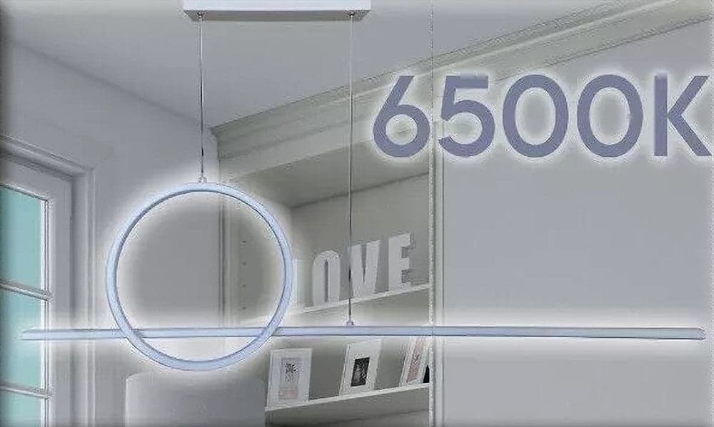 LAMPADARIO A SOSPENSIONE LED 48W DESIGN CERCHIO LINEA BIANCA IP20 LUCE 6500K 33580 in Lampade a sospensione Trade Shop italia - Napoli, commercioVirtuoso.it