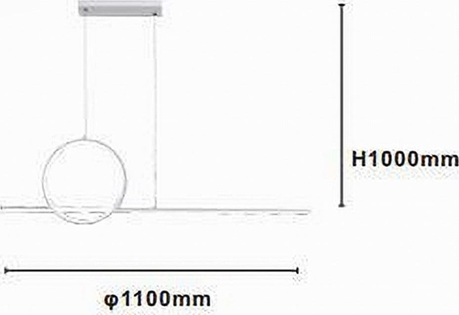 LAMPADARIO A SOSPENSIONE LED 48W DESIGN CERCHIO LINEA MODERNO BIANCO IP20 LAMPADA 01189 in Lampade a sospensione Trade Shop italia - Napoli, commercioVirtuoso.it