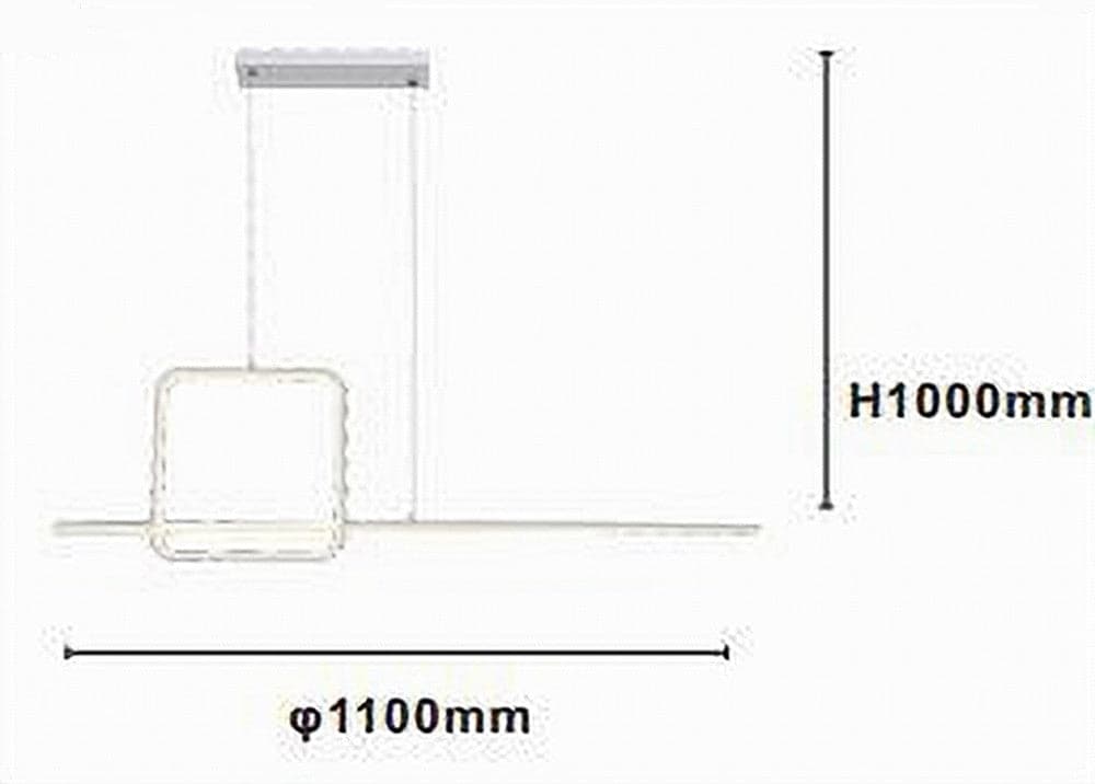 LAMPADARIO A SOSPENSIONE LED 48W DESIGN QUADRATO LINEA MODERNO BIANCO IP20 LAMPADA 01172 in Lampade a sospensione Trade Shop italia - Napoli, commercioVirtuoso.it