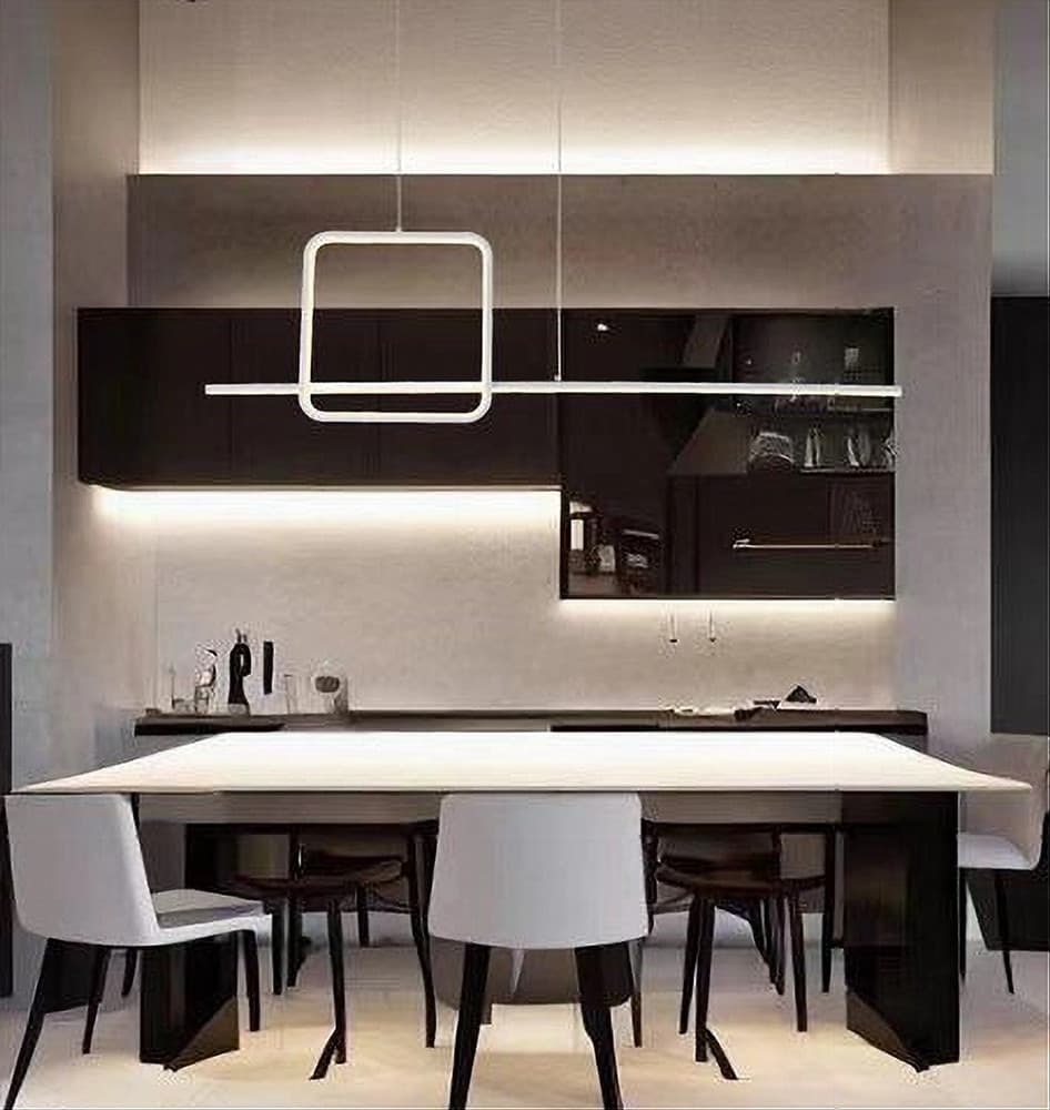 LAMPADARIO A SOSPENSIONE LED 48W DESIGN QUADRATO LINEA MODERNO BIANCO IP20 LAMPADA 01172 in Lampade a sospensione Trade Shop italia - Napoli, commercioVirtuoso.it