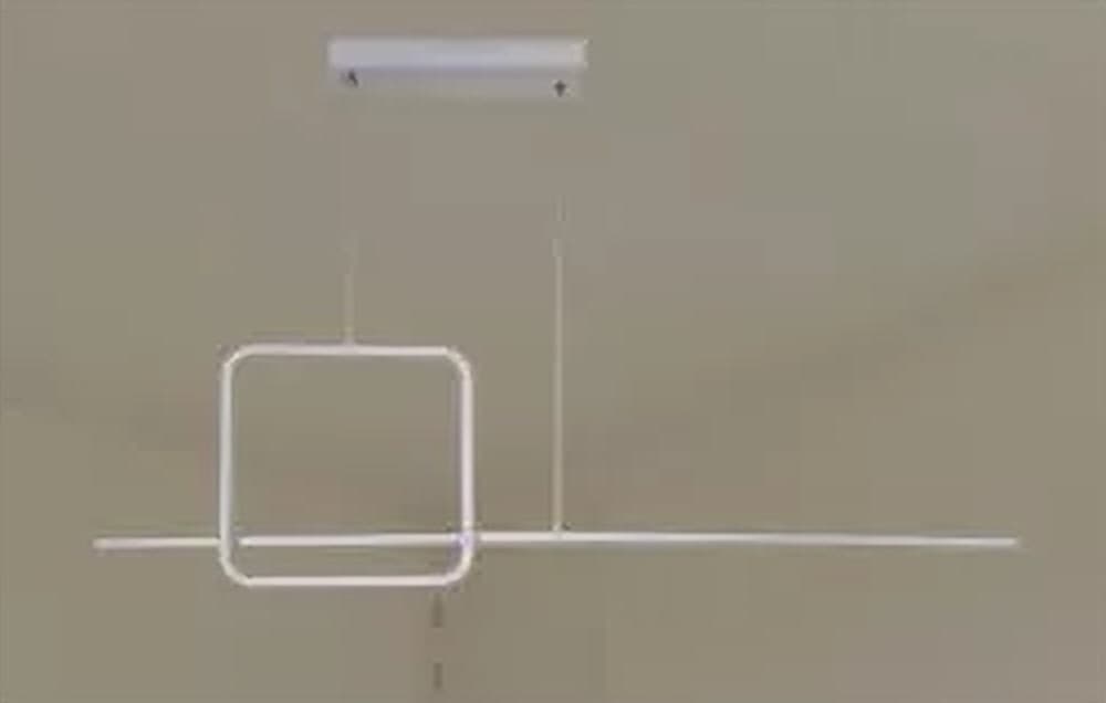 LAMPADARIO A SOSPENSIONE LED 48W DESIGN QUADRATO LINEA BIANCO IP20 LUCE 4000K 33559 in Lampade a sospensione Trade Shop italia - Napoli, commercioVirtuoso.it