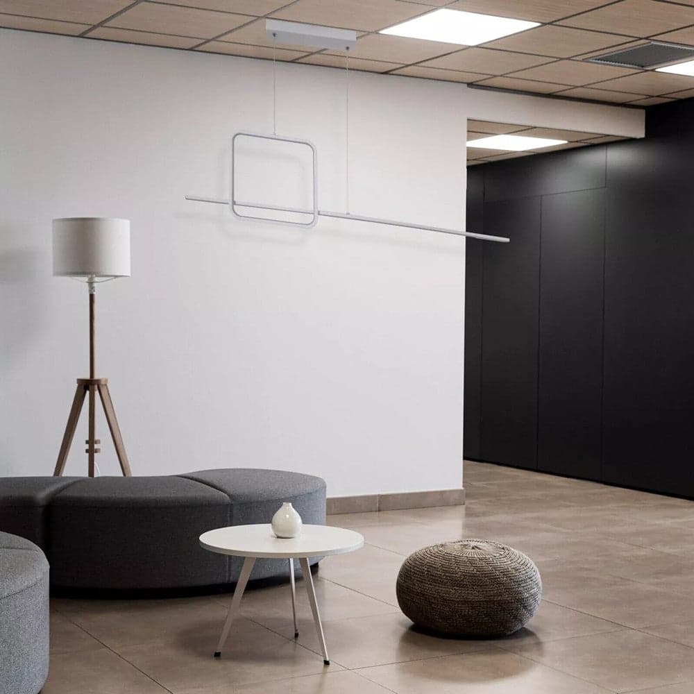 LAMPADARIO A SOSPENSIONE LED 48W DESIGN QUADRATO LINEA BIANCO IP20 LUCE 4000K 33559 in Lampade a sospensione Trade Shop italia - Napoli, commercioVirtuoso.it