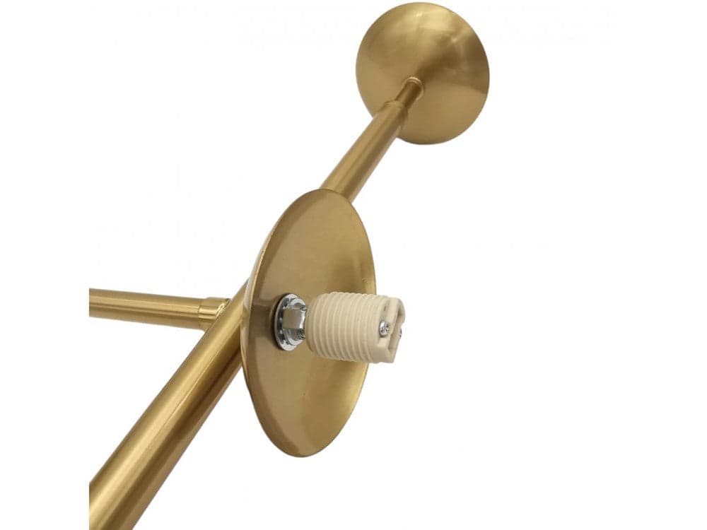 LAMPADARIO A SOSPENSIONE ORO CON 6 SFERE BOLLE BIANCHE IN VETRO ATTACCO G9 33726 in Lampade a sospensione Trade Shop italia - Napoli, commercioVirtuoso.it