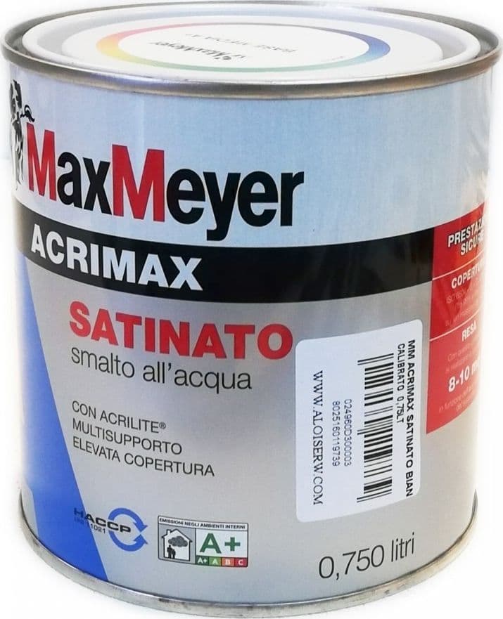Acrimax 750ml smalto a base acqua tutti i RAL1000 in Vernice Aloiserw.com - Altomonte, commercioVirtuoso.it