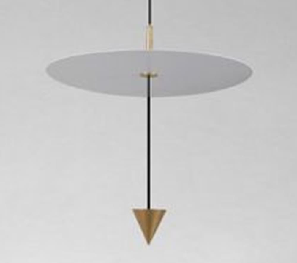 LAMPADARIO A SOSPENSIONE LAMPADA 18W LUCE LED 6500K DISCO BIANCO Ø42CM CONO ORO 33085 in Lampade a sospensione Trade Shop italia - Napoli, commercioVirtuoso.it