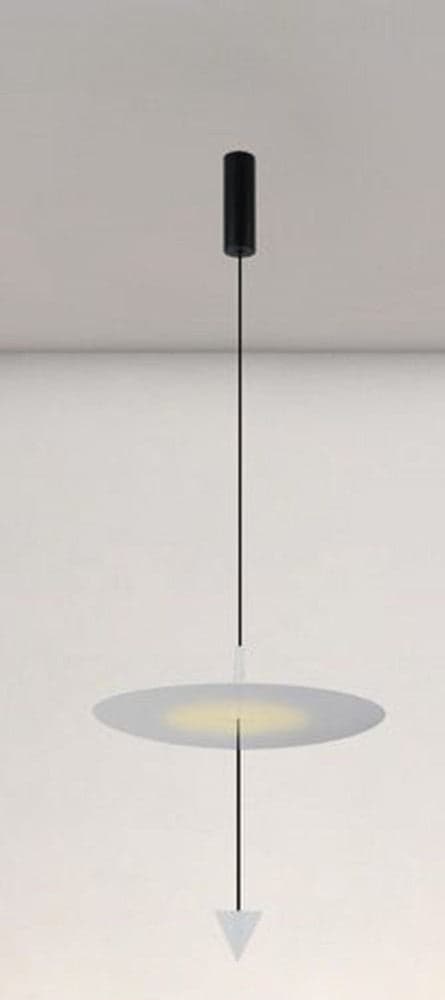 LAMPADARIO A SOSPENSIONE LAMPADA 18W LUCE LED 4000K DISCO Ø42CM CONO BIANCO 33030 in Lampade a sospensione Trade Shop italia - Napoli, commercioVirtuoso.it