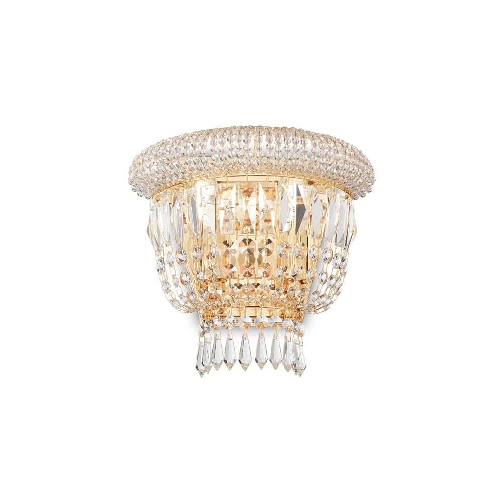 Applique Classica Dubai Metallo-Cristallo Ottone 2 Luci E14 - 3